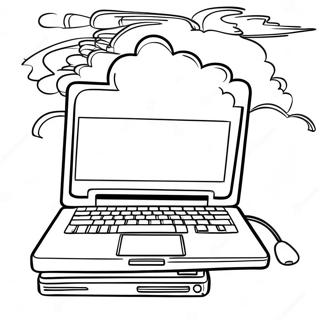 Laptop Coloring Page 53952-43482