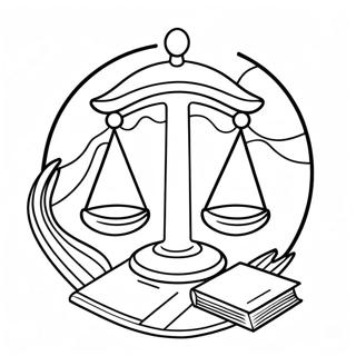 Fairness And Justice Theme Coloring Page 53963-43491