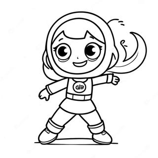 Word Girl In Action Coloring Page 53983-43512