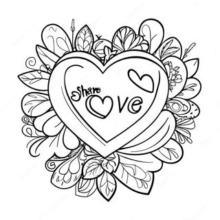 Share The Love Logo Coloring Pages