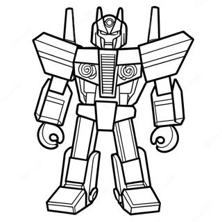 Lego Transformer Coloring Pages