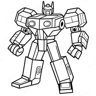 Lego Transformer Coloring Page 54012-43536