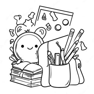 Back To School Night Coloring Pages