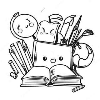 Back To School Night Coloring Page 54042-43555