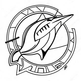 Miami Marlins Logo Coloring Page 54052-43566