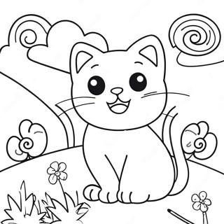 Candy Cat Poppy Playtime Coloring Page 54072-43578