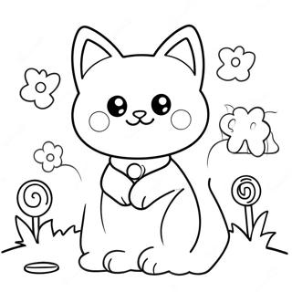 Candy Cat Poppy Playtime Coloring Page 54072-43579