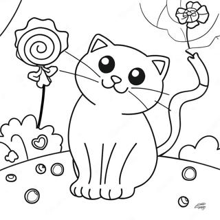 Candy Cat Poppy Playtime Coloring Page 54072-43580