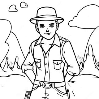 Levi In A Colorful Adventure Coloring Page 54093-43596