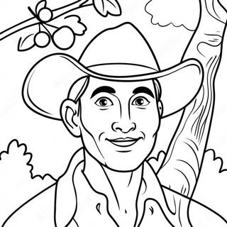 Johnny Appleseed Coloring Page 54102-43603