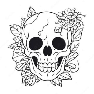 Love Skull Coloring Pages