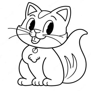 Blaze The Cat In Action Coloring Page 54123-43624