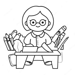 Teachers Day Coloring Page 54152-43642