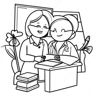 Teachers Day Coloring Page 54152-43644