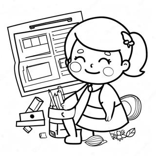 Happy Teachers Day Coloring Page 54153-43645