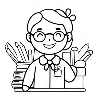 Happy Teachers Day Coloring Page 54153-43647