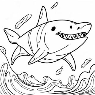 Megalodon Monster Jam Coloring Pages