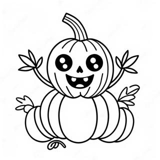 Happy Pumpkin Prayer Coloring Page 54173-43663