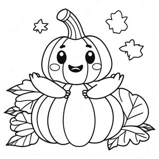 Happy Pumpkin Prayer Coloring Page 54173-43664