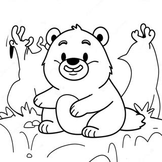 Grizzly And The Lemmings Coloring Pages