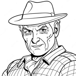 Freddy Krueger Coloring Page 54192-43676