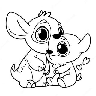 Stitch And Angel Coloring Page 541-432