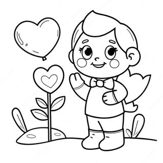 Preschool Valentines Coloring Pages