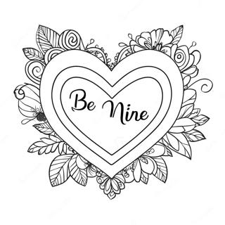 Be Mine Coloring Pages