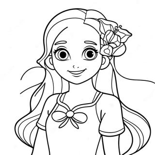 Winx Club Flora Coloring Pages