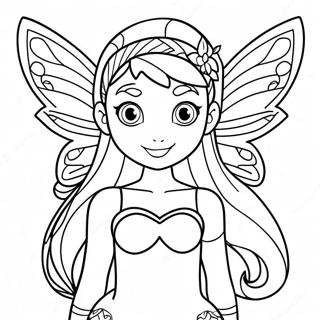 Winx Club Flora Coloring Page 54252-43728