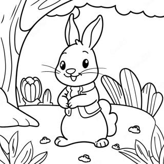 Peter Rabbit In The Garden Coloring Page 54273-43742