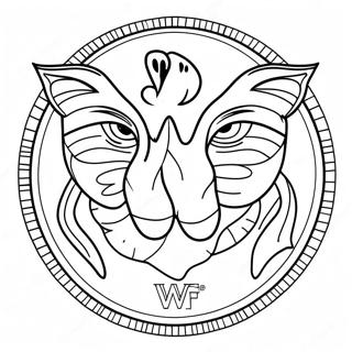 Wwf Logo Coloring Page 54282-43748