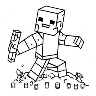 Cool Minecraft Character Coloring Page 54292-43758