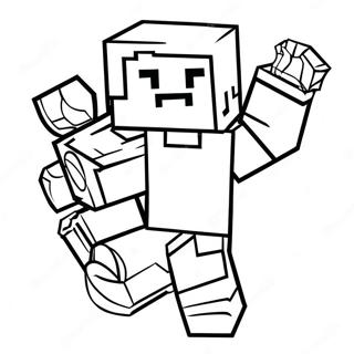 Cool Minecraft Character Coloring Page 54292-43759