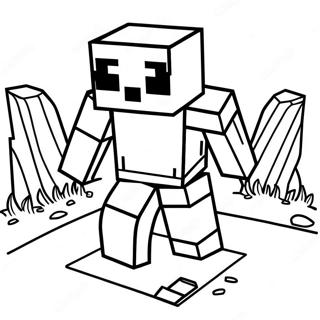 Minecraft Creeper Coloring Page 54293-43756