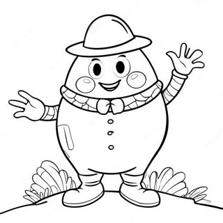 Colorful Humpty Dumpty Coloring Page 54303-43762