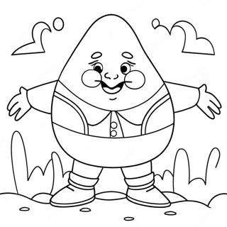 Colorful Humpty Dumpty Coloring Page 54303-43764