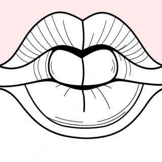 Pop Art Lips Coloring Page 54342-43795