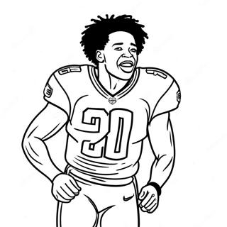 Jalen Ramsey In Action Coloring Page 54353-43805