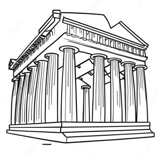 Parthenon Coloring Pages