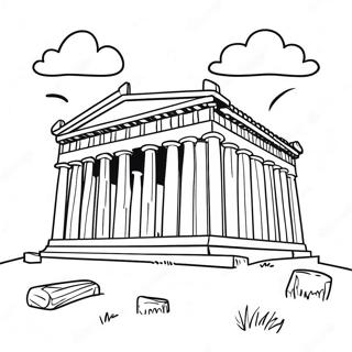 Parthenon Coloring Page 54362-43810