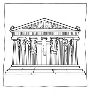 Parthenon Coloring Page 54362-43812