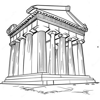 Detailed Parthenon Architecture Coloring Page 54363-43813