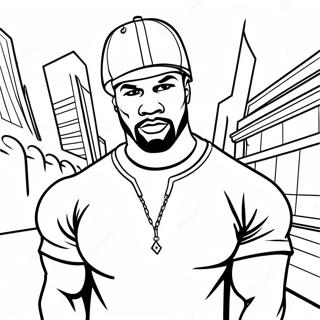 50 Cent Coloring Pages