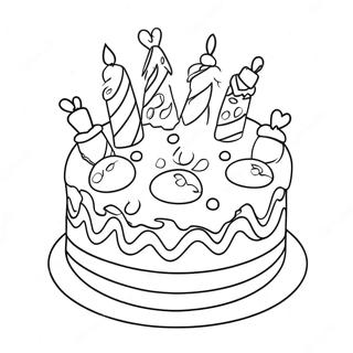 Frozen Birthday Coloring Pages