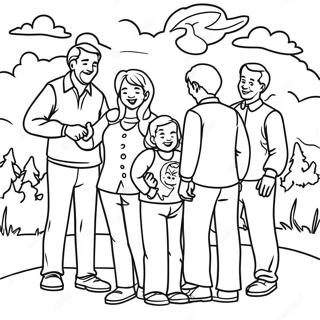 Family Reunion Fun Coloring Page 54392-43832