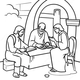 Sunday School Bible Story Coloring Page 54402-43842