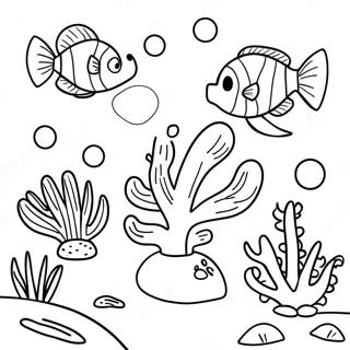 Coral Reef Coloring Page 5441-4512