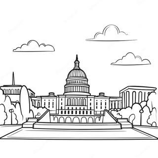 Washington Dc Skyline Coloring Page 54482-43902