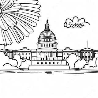 Washington Dc Skyline Coloring Page 54482-43903